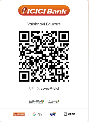 Vaishnavi Educare ICICI UPI QR, UPI ID ssves@icici